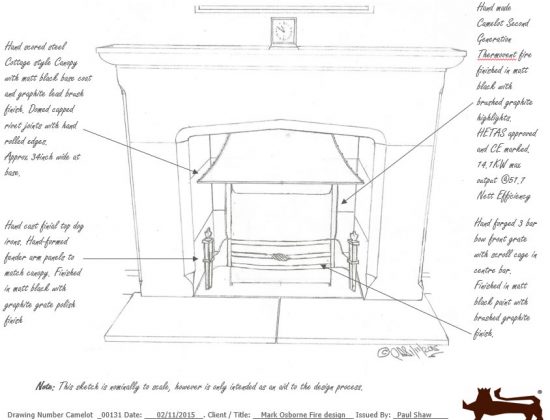 Feature Fireplace sketch