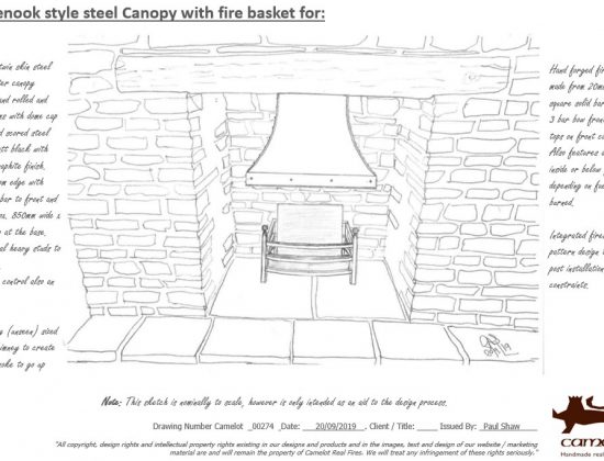 Feature Fireplace Sketch